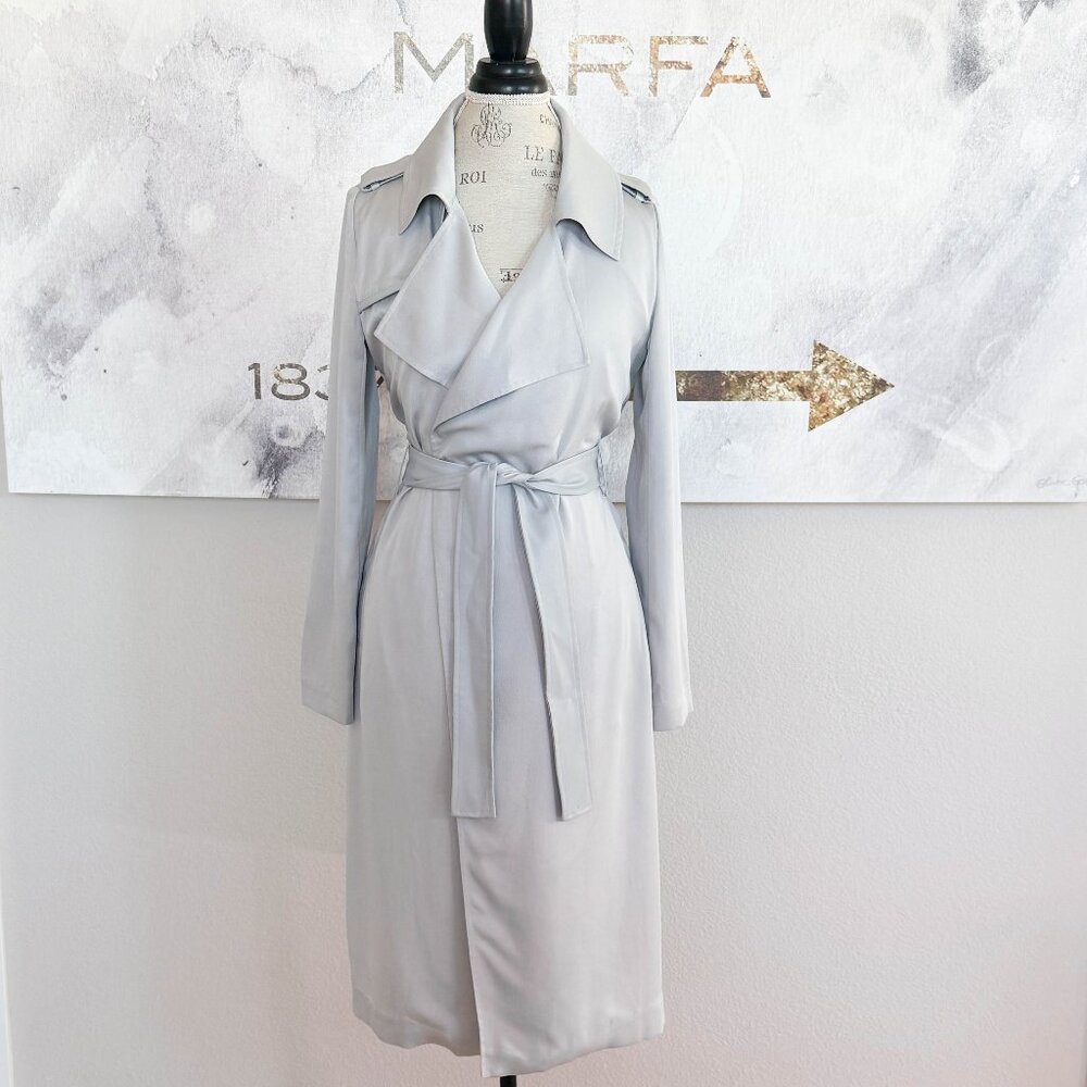Badgley Mischka Grey Trench Coat
